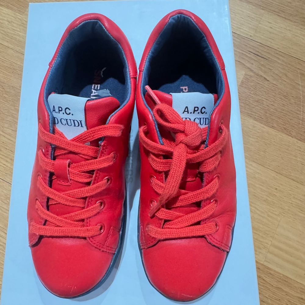 A.p.c. Interaction x Kid Cudi Tennis Minimalist Sneakers Size 35